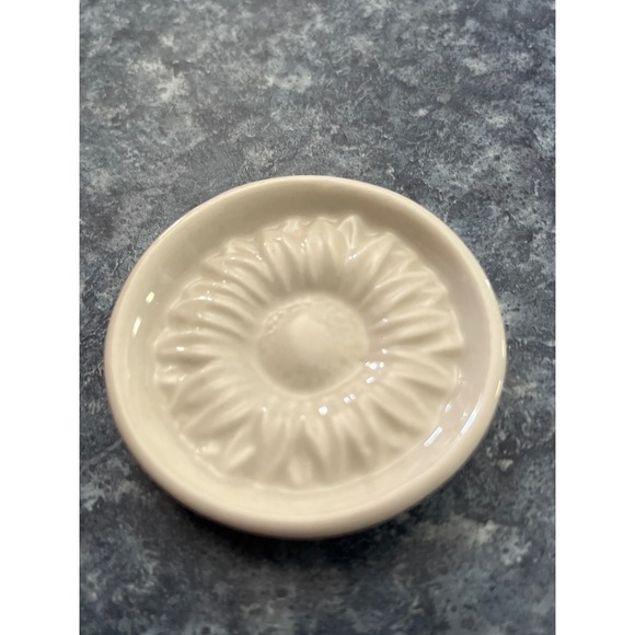 Other - Small Ceramic Sunflower cookie press Embossed Floralie press